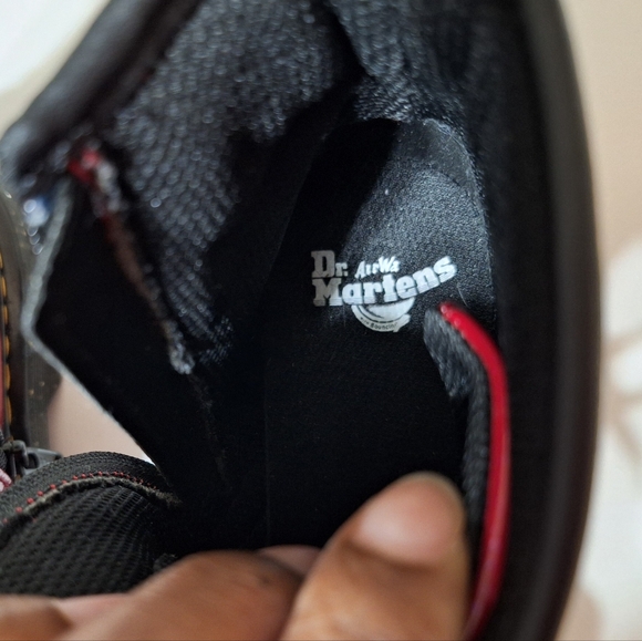 Dr. Martens 1460 Red Cosmic Glitter Boots - Picture 3 of 16